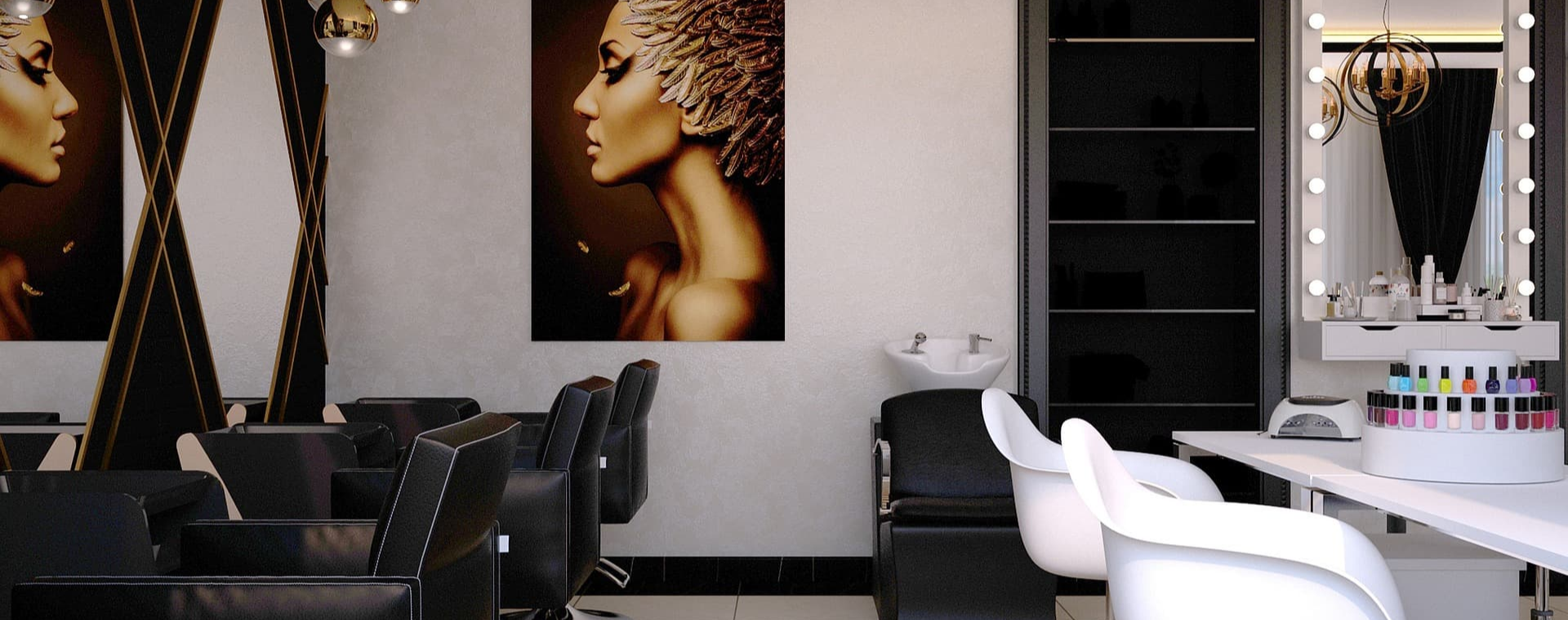 foto interna de uma barbearia